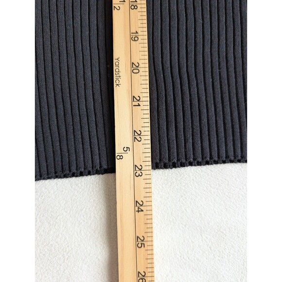 Lesley Evers Taylor Black Ribbed Knit Sweater Size 2X Top Classic City - Picture 7 of 7